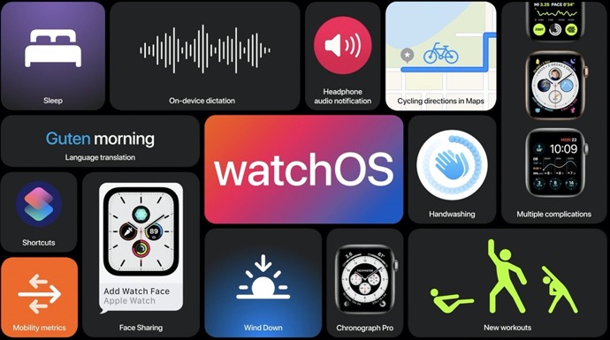 Apple、文字盤の共有、睡眠記録機能などの新機能を含む「watchOS 7」正式版をリリース