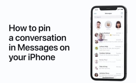 Apple Support、iPhone、iPadでメッセージ内の会話を固定する方法のハウツービデオを公開