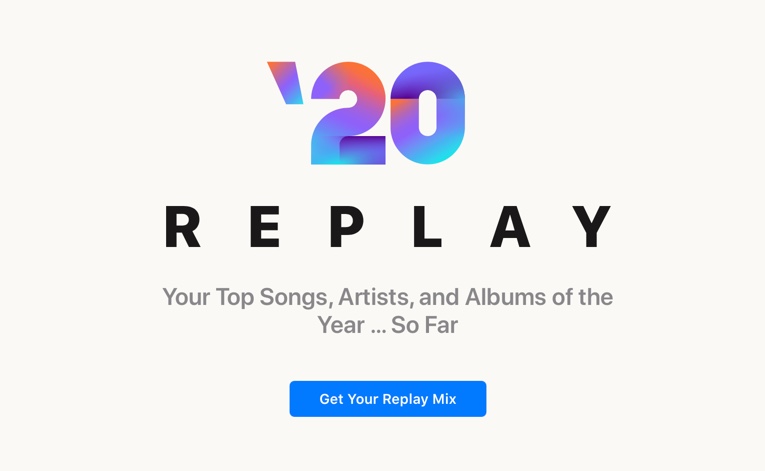 Apple MusicでReplay 2020のミックスと統計を取得する方法