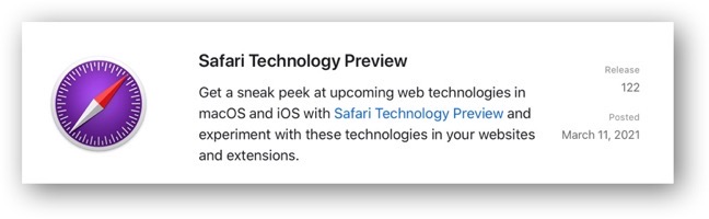 Safari Technology Preview 122