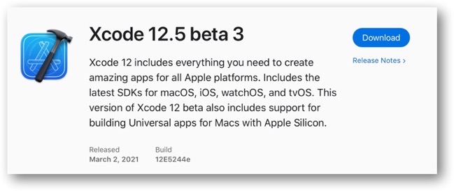 Xcode 12 5 beta 3