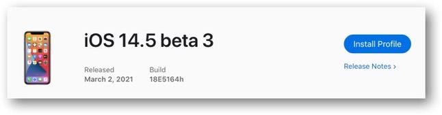 IOS 14 5 beta 3