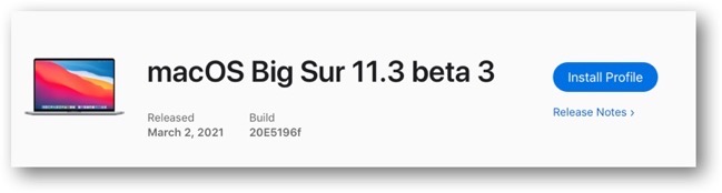MacOS Big Sur 11 3 beta 3