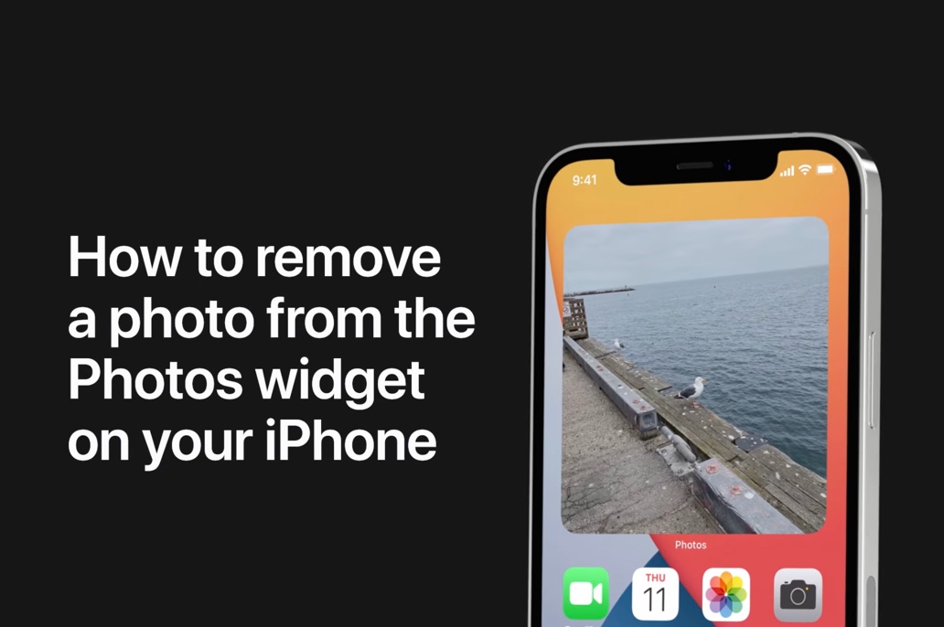 Apple Support、Phoneの「写真」ウィジェットから写真を削除する方法のハウツービデオを公開