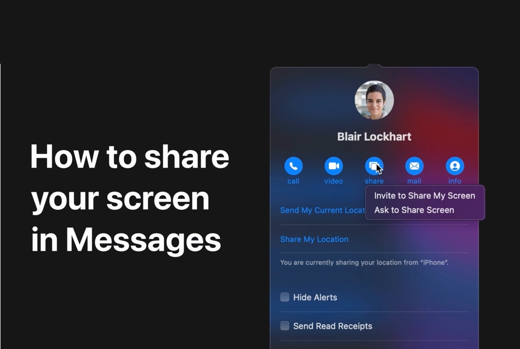 Apple Support、Macのメッセージで画面を他の人と共有する方法のハウツービデオを公開