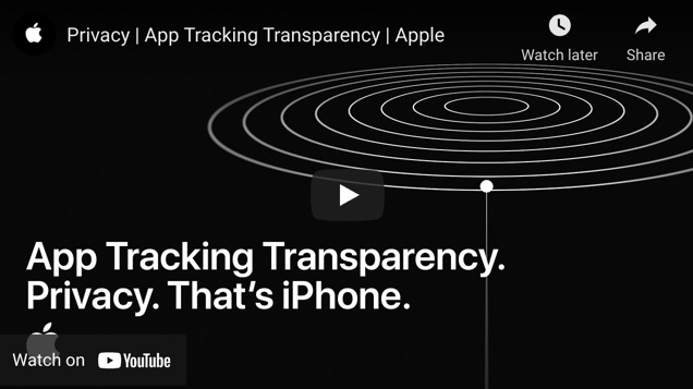 Apple、Appのトラッキングの透明性を説明するビデオを公開