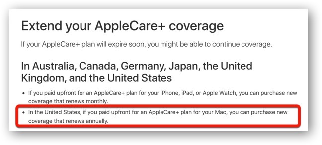 AppleCare+ for Mac 00002