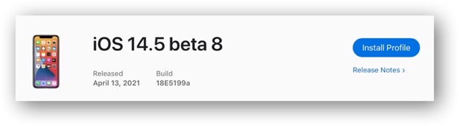 IOS 14 5 beta 8