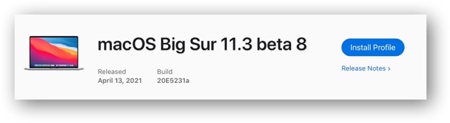 MacOS Big Sur 11 3 beta 8