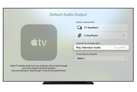 新しいApple TVにARCサポートが追加され、HomePodスピーカーへのユニバーサルTVオーディオのパススルーが可能に