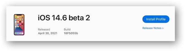 IOS 14 6 beta 2