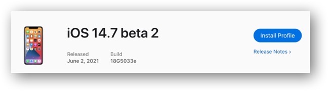 IOS 14 7 beta 2