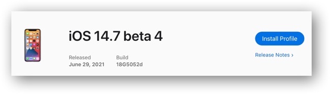 IOS 14 7 beta 4