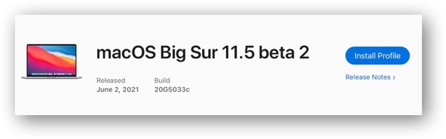MacOS Big Sur 11 5 beta 2