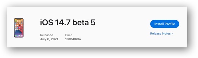 IOS 14 7 beta 5  001
