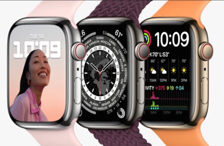 Apple Watch Series 7 は、S7チップ、32GBのストレージ、USB-C高速充電ケーブルなど