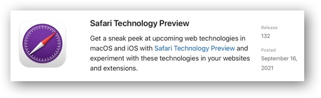 Safari Technology Preview 132