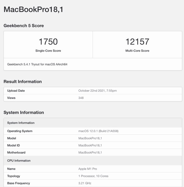 M1 Pro MacBook Pro bench 001