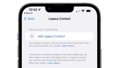 iOS/iPadOS 15.2 Beta 2、ユーザーが亡くなった場合、家族がユーザーのデータにアクセスできるようになる