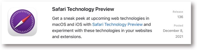 Safari Technology Preview 136