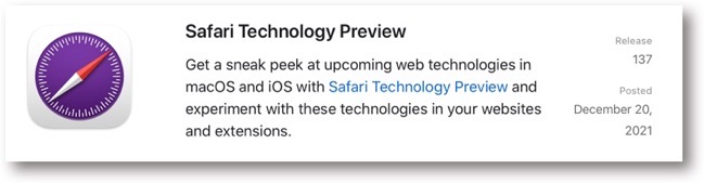 Safari Technology Preview 137