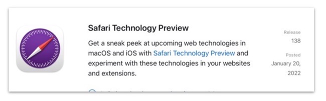 Safari Technology Preview 138