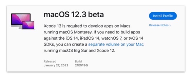 MacOS 12 3 beta