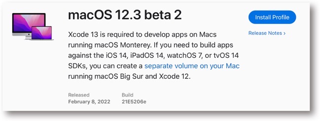 MacOS 12 3 beta 2