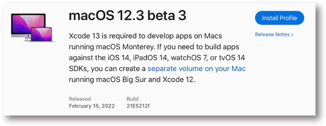 MacOS 12 3 beta 3