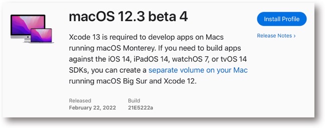 MacOS 12 3 beta 4