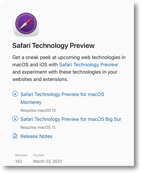 Safari Technology Preview 142