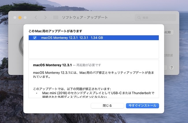 MacOS Monterey 12 3 1
