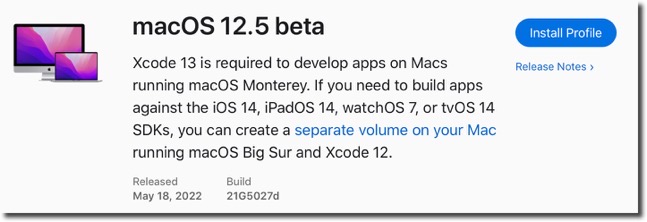 MacOS 12 5 beta
