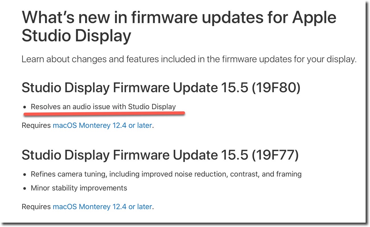 Studio Display Firmware Update 15 5 003