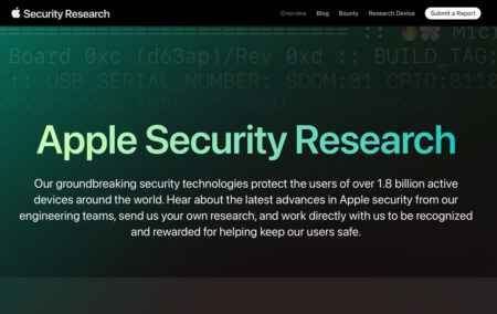 Apple、新しいセキュリティリサーチ Webサイトを開設