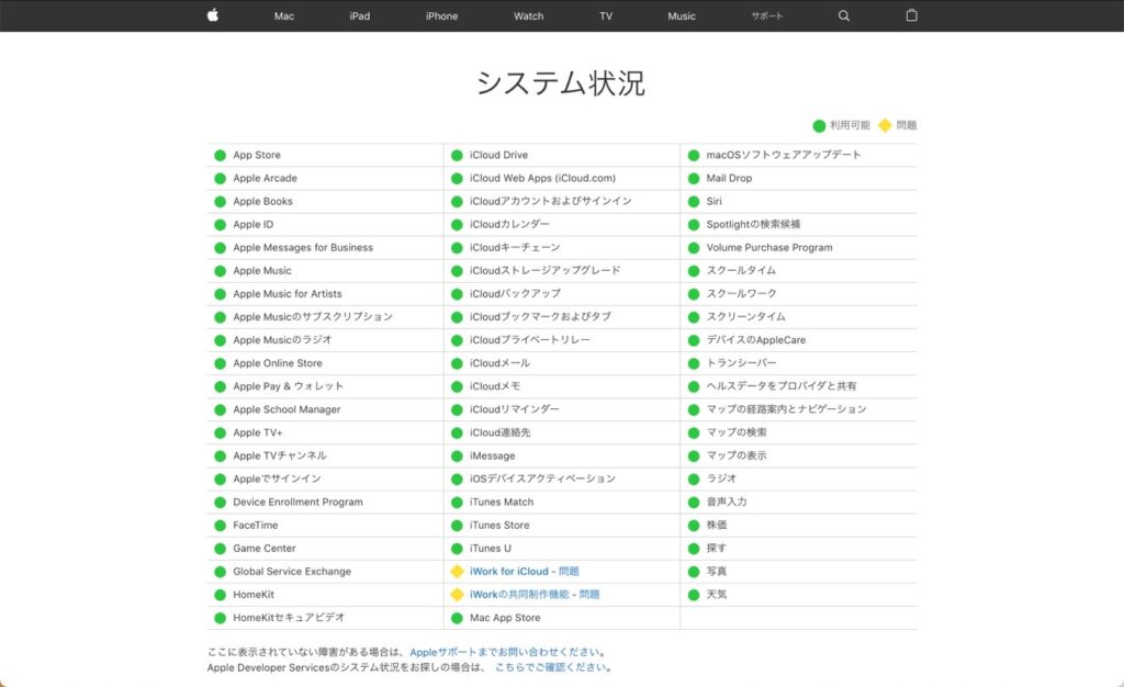 Apple、一部のユーザーで「iWork for iCloud」「iWorkの共同作成機能」において問題が発生中
