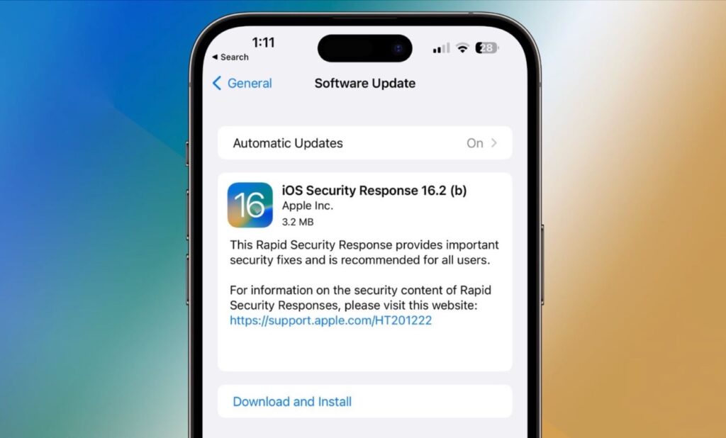 Apple、iOS 16.2ベータ版ユーザー向けに新たな迅速なセキュリティ対策アップデートをリリース