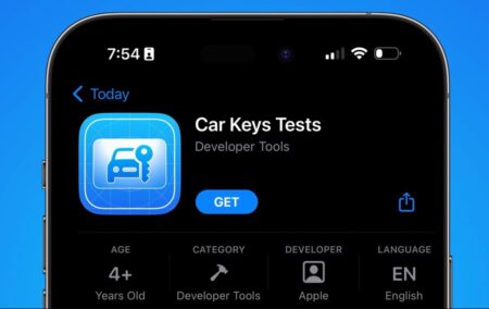 Apple、「Car Keys Tests」アプリをリリース