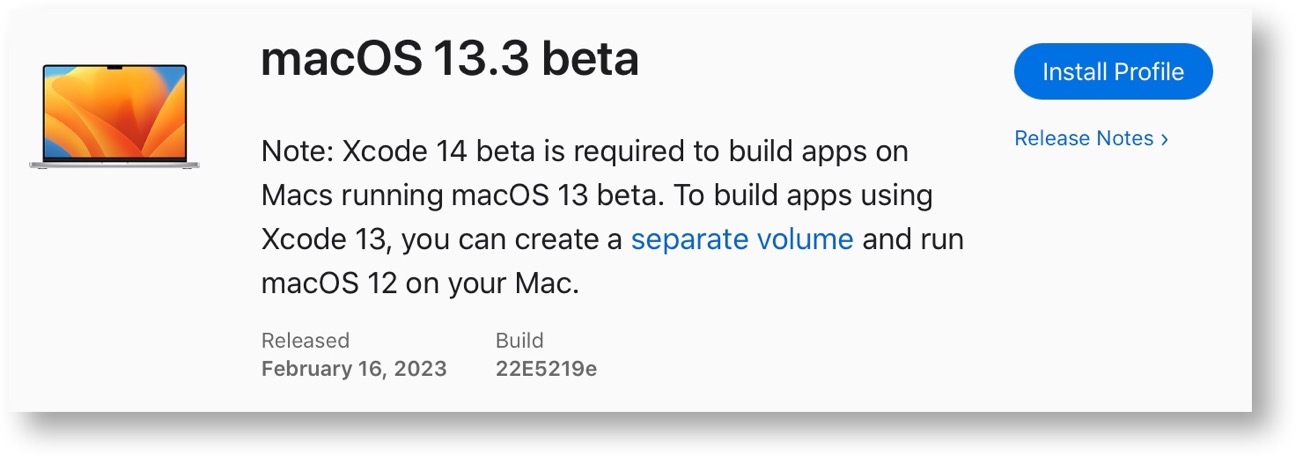 MacOS 13 3 beta