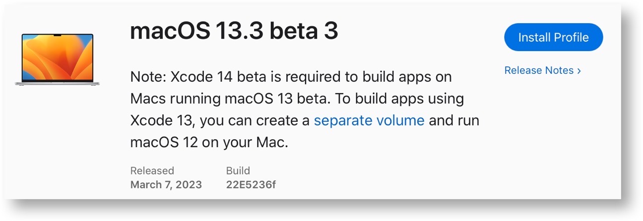 MacOS 13 3 beta 3