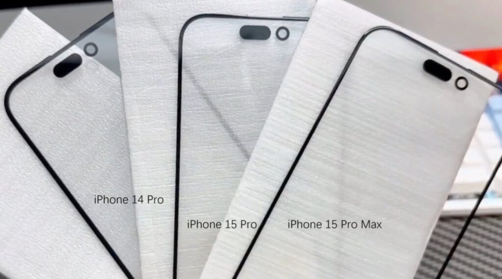 極薄ベゼルが採用されたとされるiPhone 15 Pro Maxのガラスがリーク