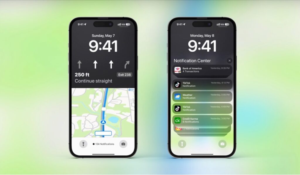 iOS 17新機能リーク！Apple MapsがiPhoneロック画面を大幅アップグレード