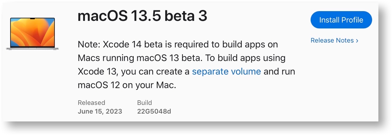 MacOS 13 5 beta 3