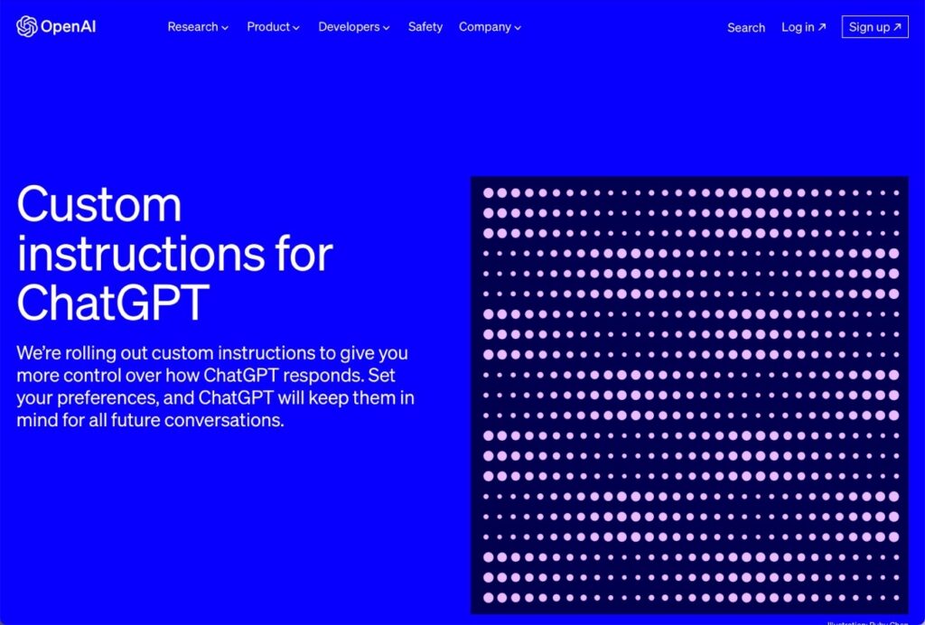 ChatGPTがパーソナル化、OpenAIの革新的な「Custom instructions (カスタム指示)」