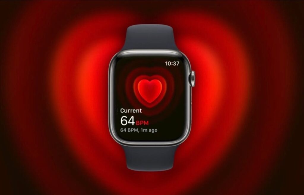 リアルタイム心拍数視覚化：watchOS 10でリデザインされたApple Watch 心拍数アプリ