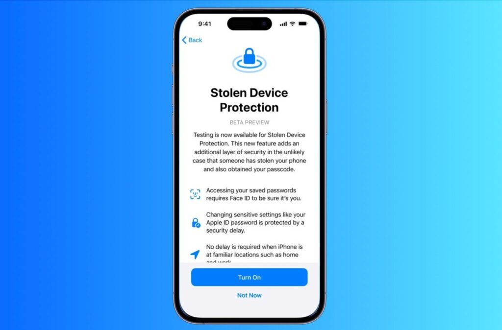 あなたのiPhoneがより安全に：iOS 17.3ベータの新機能、盗難デバイス保護