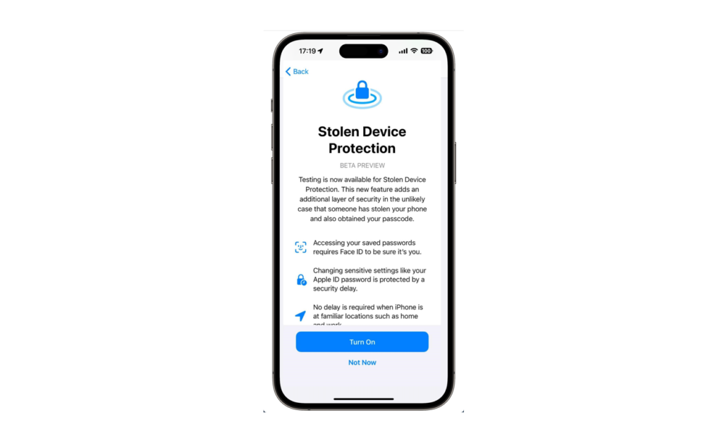 Apple、iOS 17.4ベータ版で盗難デバイス保護をアップデート、セキュリティ遅延を常に要求するオプションを追加