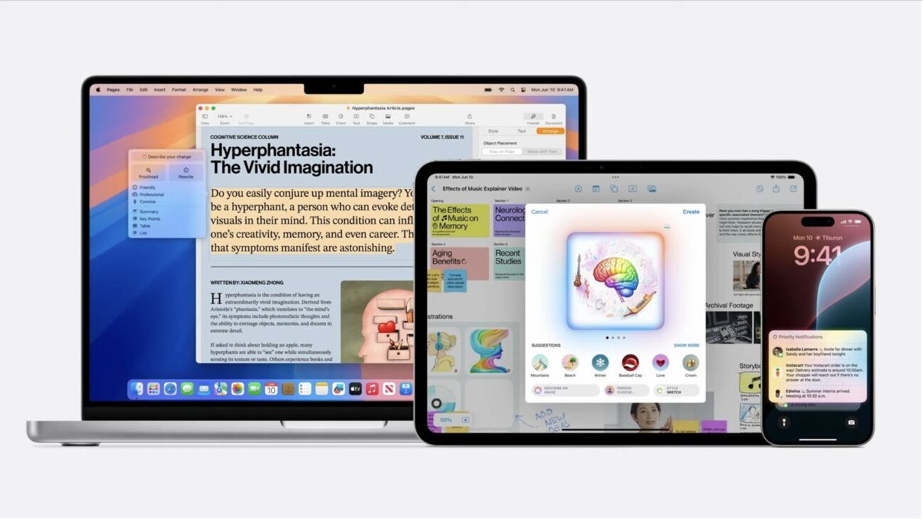 Apple Intelligence搭載したiOS 18.1、iPadOS 18.1、macOS Sequoia 15.1のDeveloper Beta 2をリリース