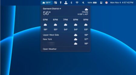 macOS Sequoia 15.2新機能：メニューバーに天気予報ウィジェットが登場！使い方と便利な機能