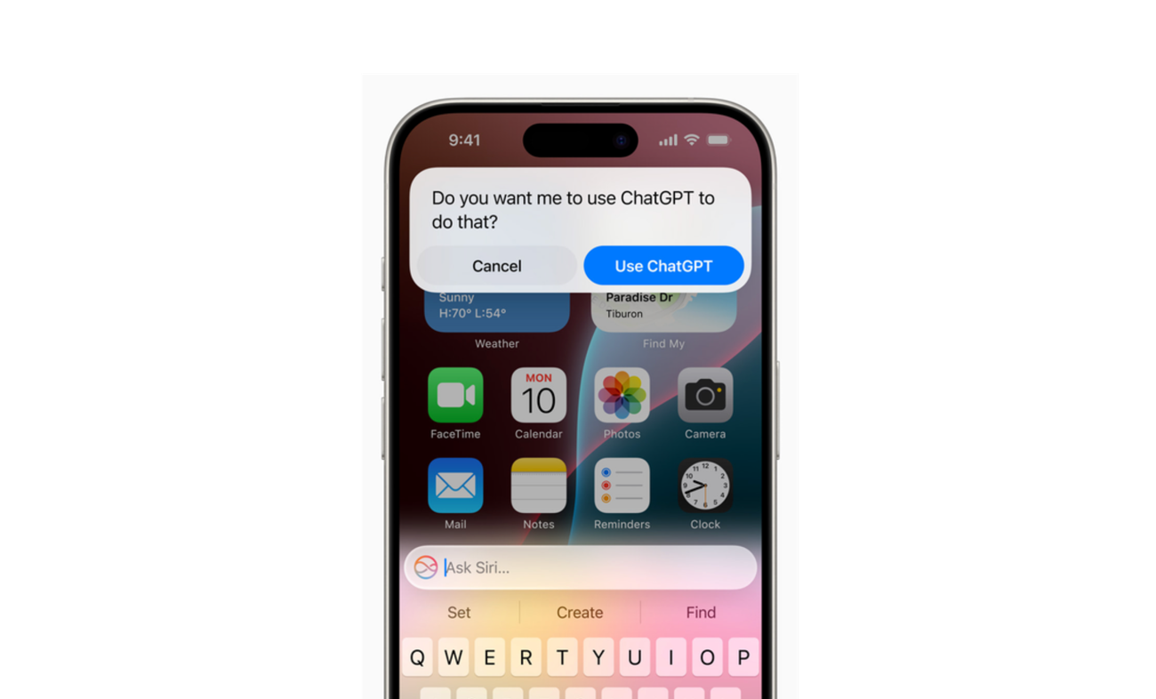 iPhone(iOS 18.2)でApple IntelligenceとChatGPTを使用する方法